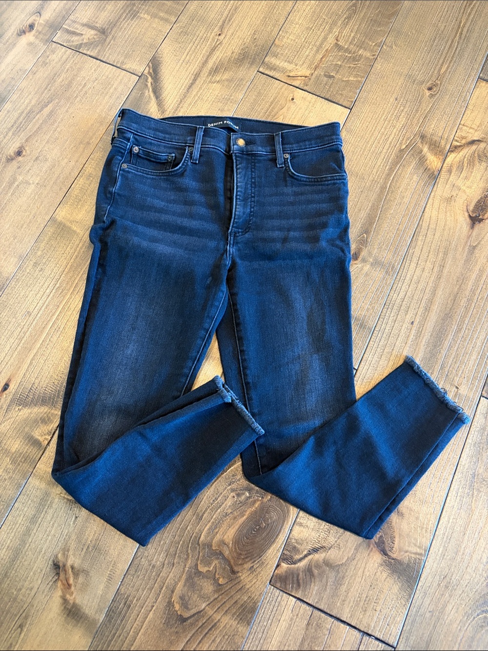 Denim Forum Women's Dark Blue Skinny Jeans